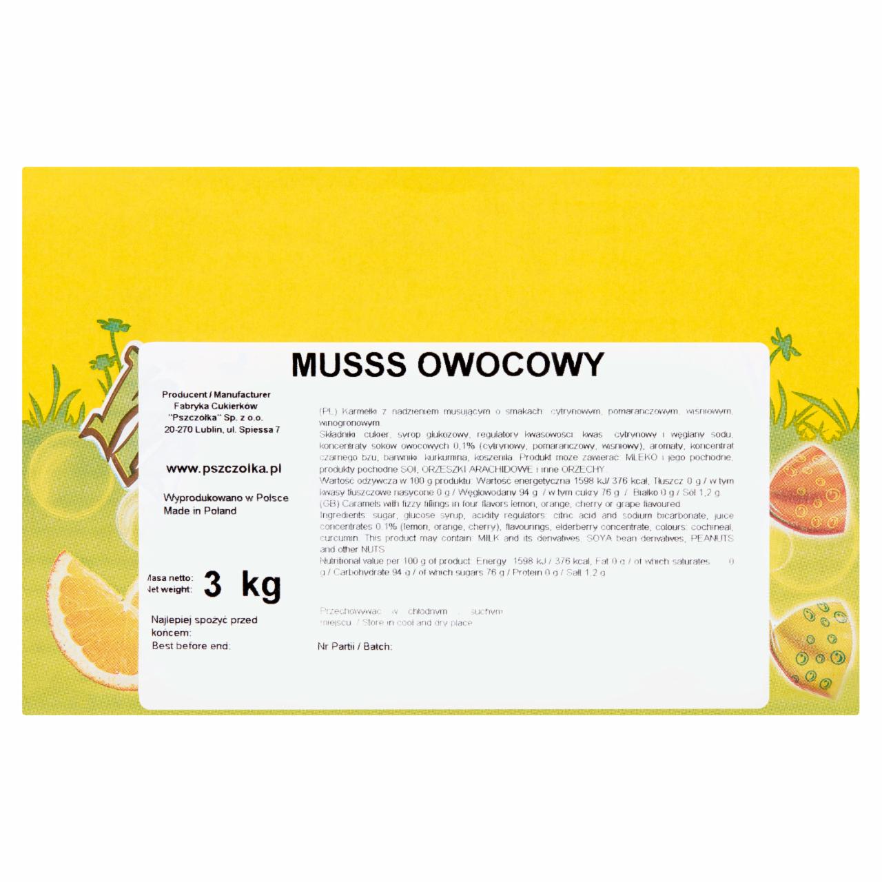 Zdjęcia - Musss... Karmelki z nadzieniem musującym owocowe 3 kg