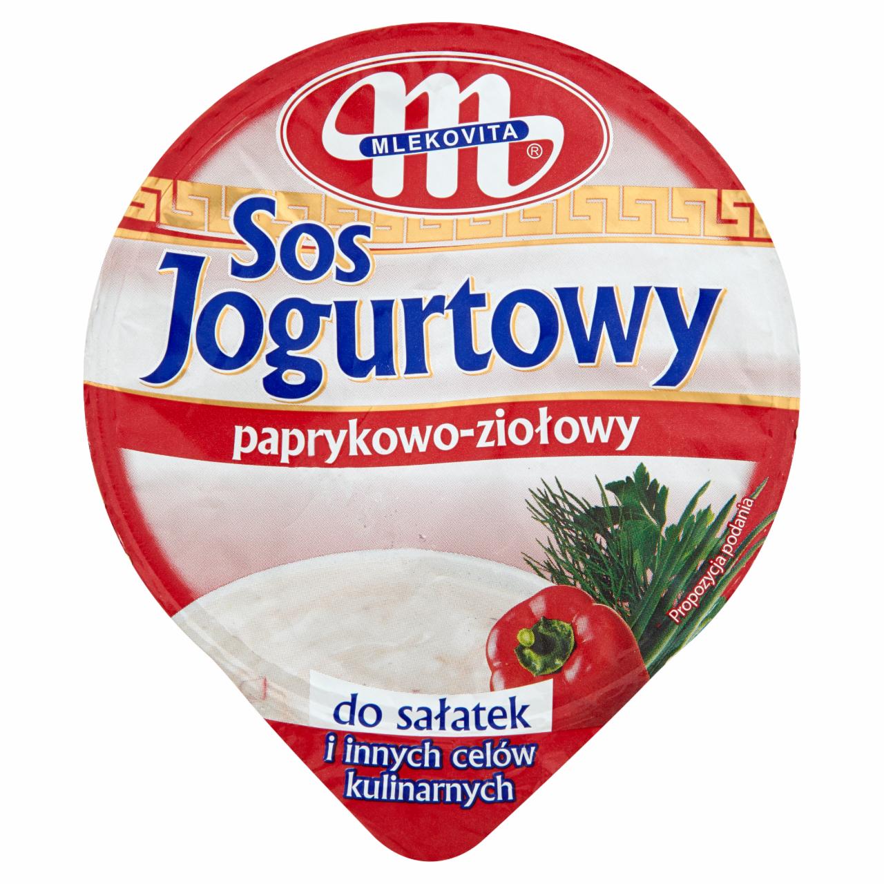 Zdjęcia - Mlekovita Sos jogurtowy paprykowo-ziołowy 200 g