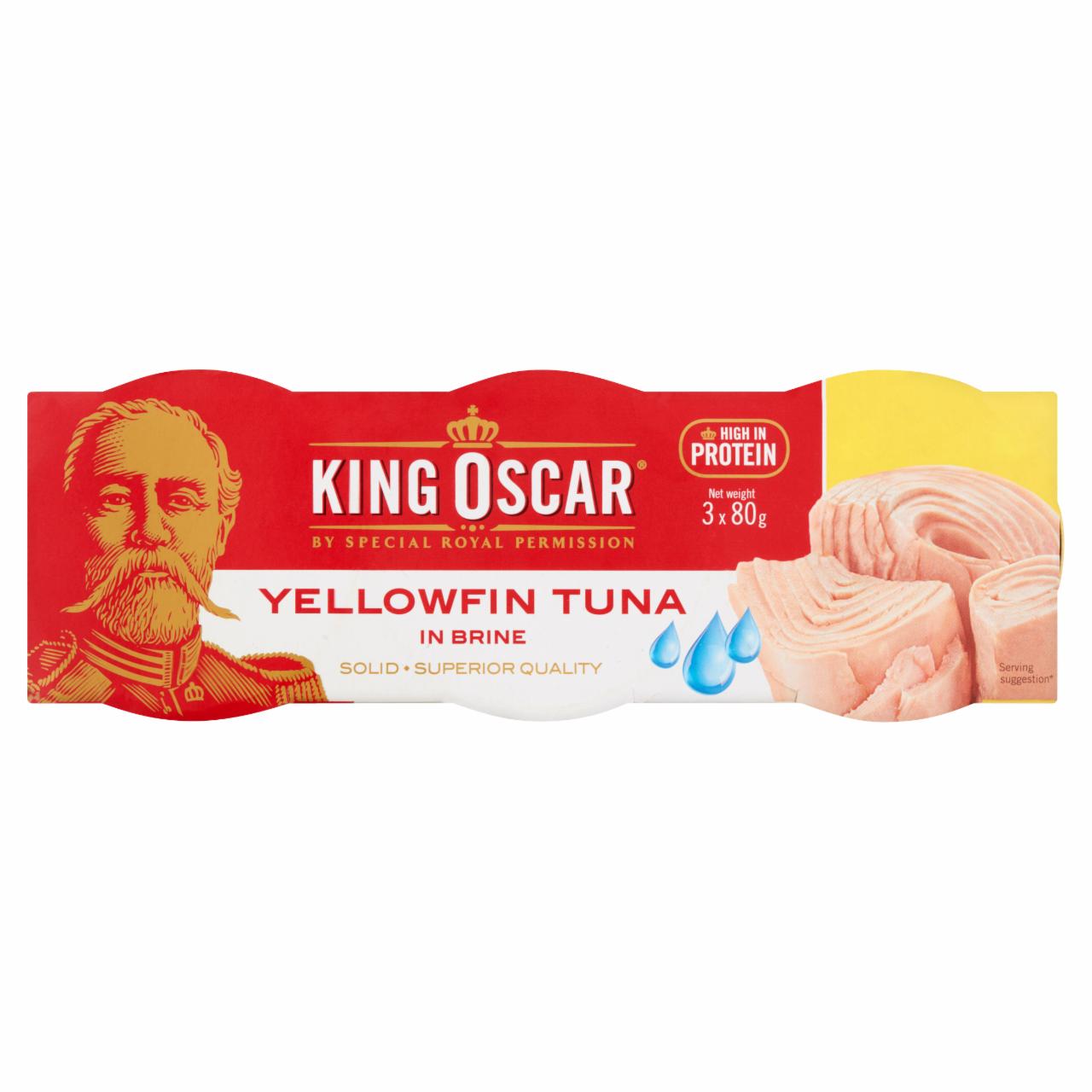 Zdjęcia - King Oscar Tuńczyk żółtopłetwy w sosie własnym 3 x 80 g