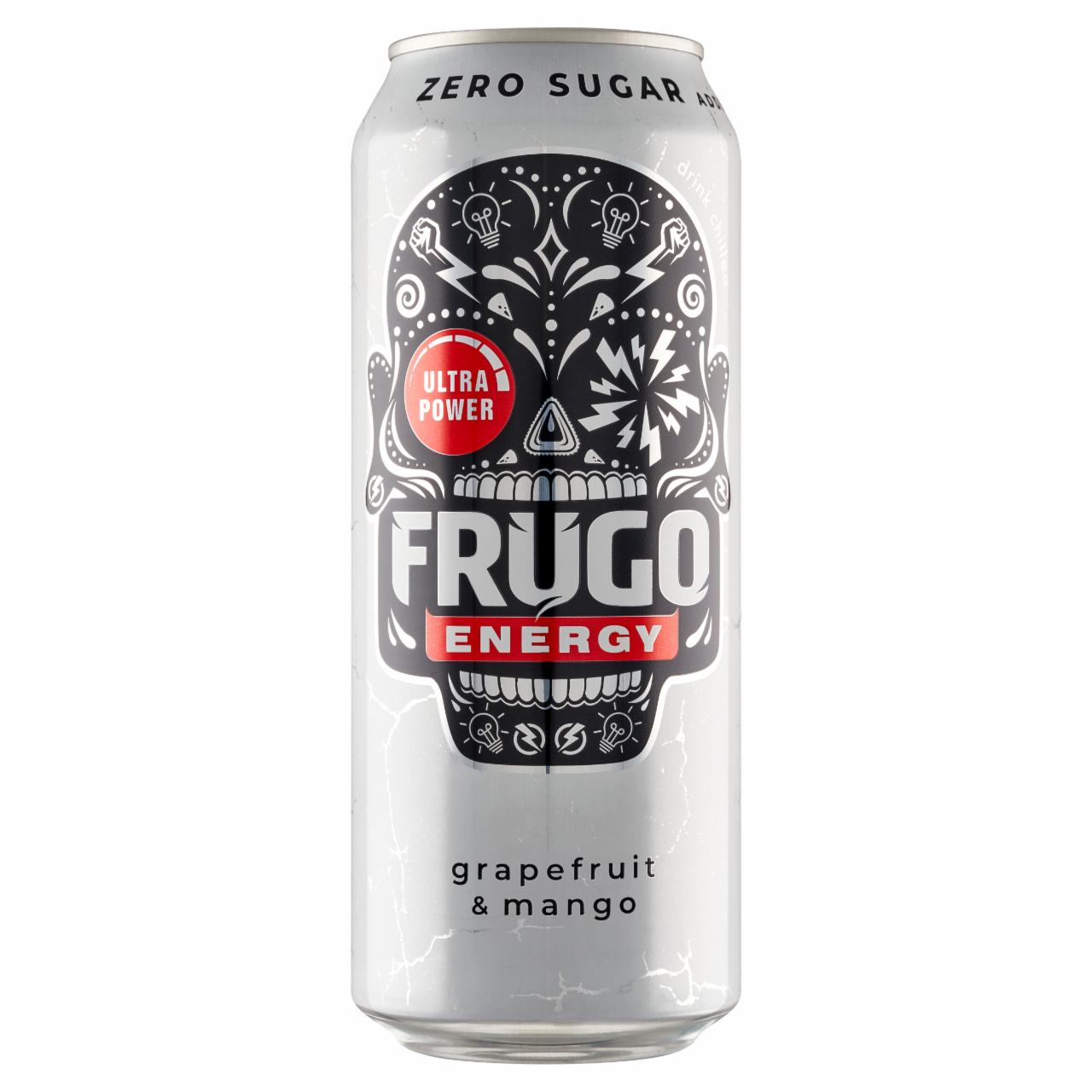 Zdjęcia - Frugo Energy Grapefruit & Mango Gazowany napój energetyzujący 500 ml