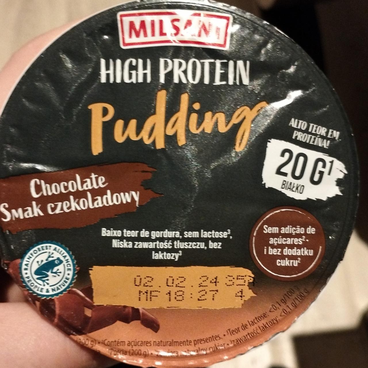 Zdjęcia - High protein pudding smak czekoladowy Milsani