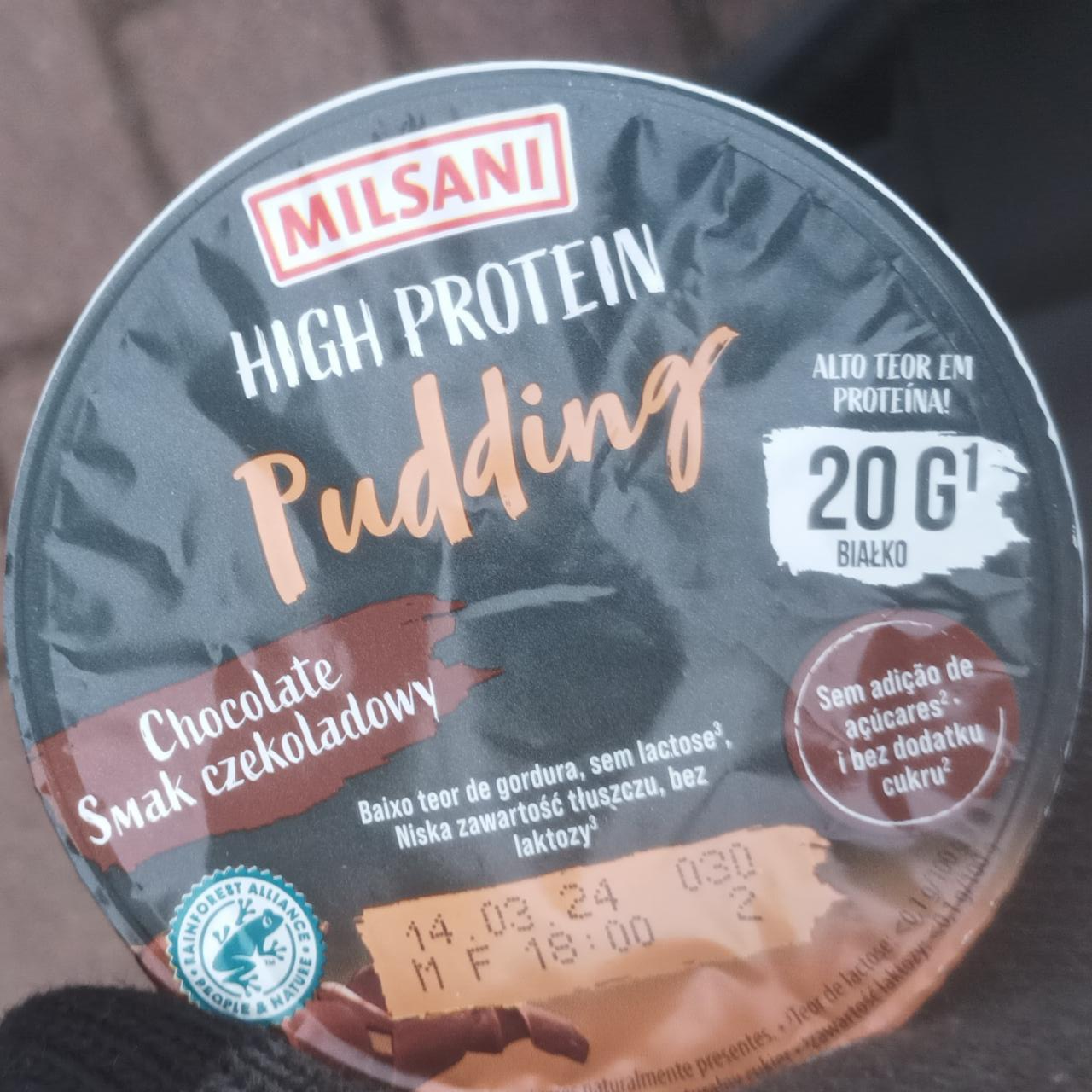 Zdjęcia - High protein pudding smak czekoladowy Milsani