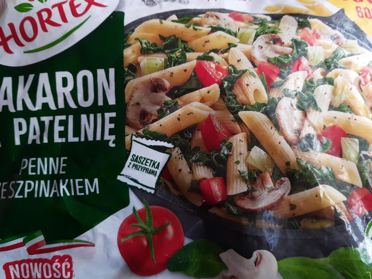 Zdjęcia - Makaron na patelnię penne ze szpinakiem Hortex