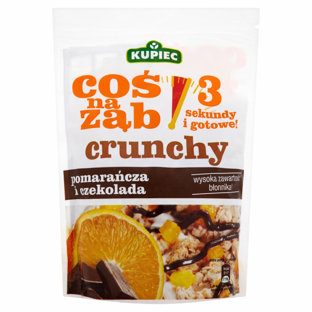 Zdjęcia - Kupiec Coś na ząb Crunchy z pomarańczą i czekoladą 250 g