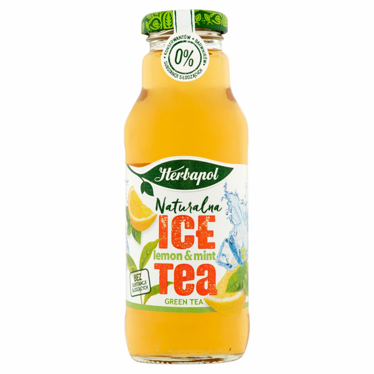 Zdjęcia - Herbapol Naturalna Ice Tea Lemon & Mint Napój niegazowany 300 ml