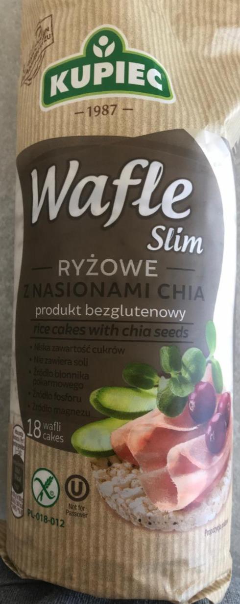 Zdjęcia - Kupiec Slim Wafle ryżowe z nasionami chia 90 g (18 sztuk)