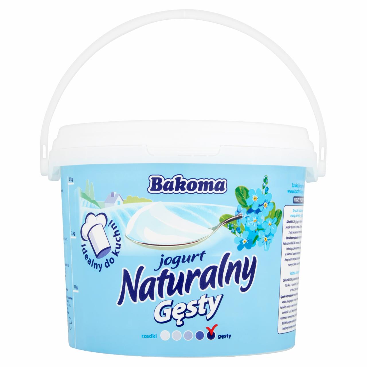 Zdjęcia - Bakoma Jogurt naturalny gęsty 3 kg