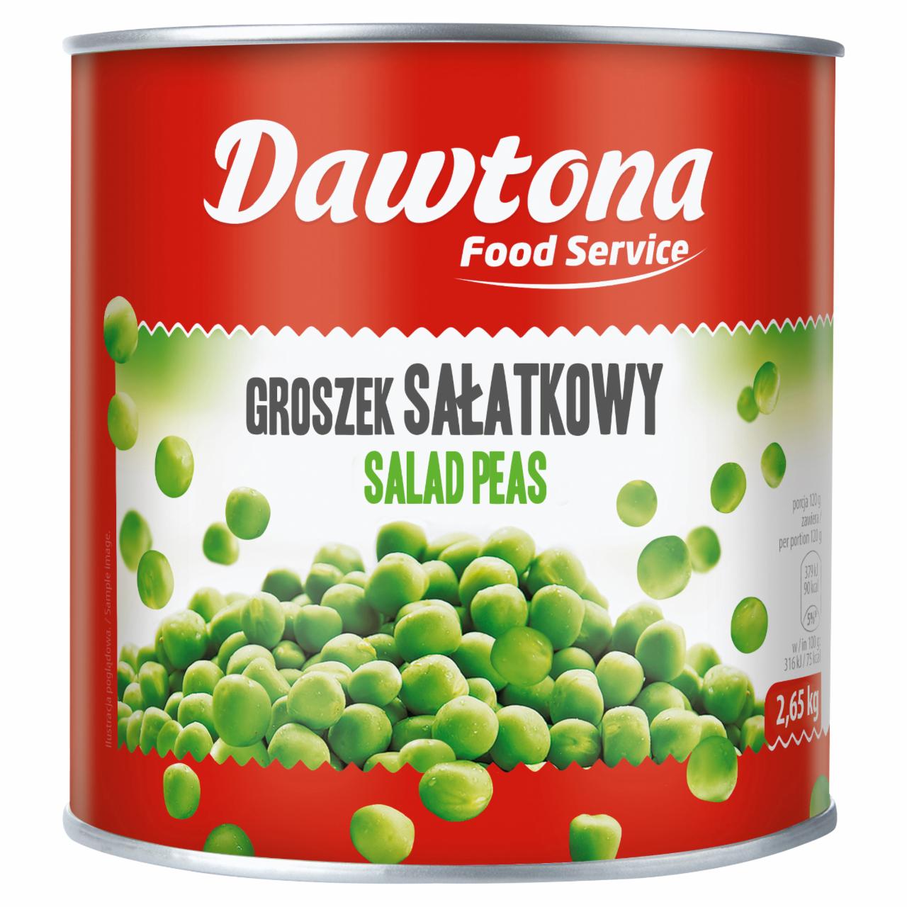 Zdjęcia - Dawtona Food Service Groszek zielony 2,49 kg