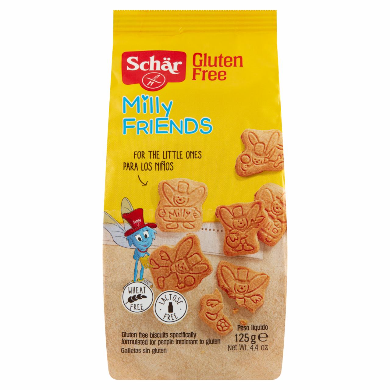 Zdjęcia - Schär Milly Friends Herbatniki bezglutenowe 125 g (31 sztuk)