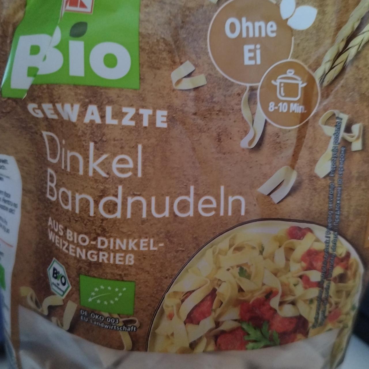 Zdjęcia - Dinkel Bandnudeln Bio Kaufland