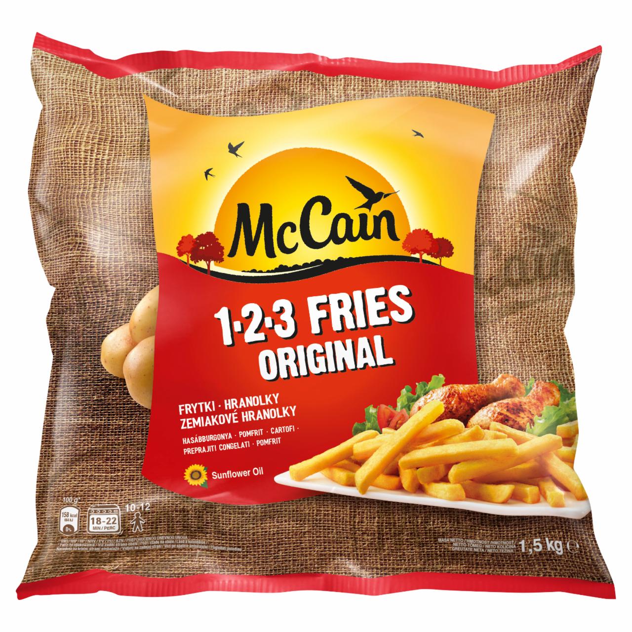 Zdjęcia - McCain 1.2.3 Fries Original Frytki proste 1,5 kg