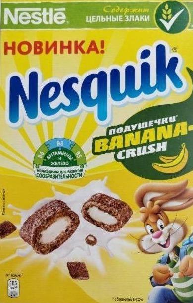 Zdjęcia - Nestlé Nesquik BananaCrush Płatki śniadaniowe 350 g