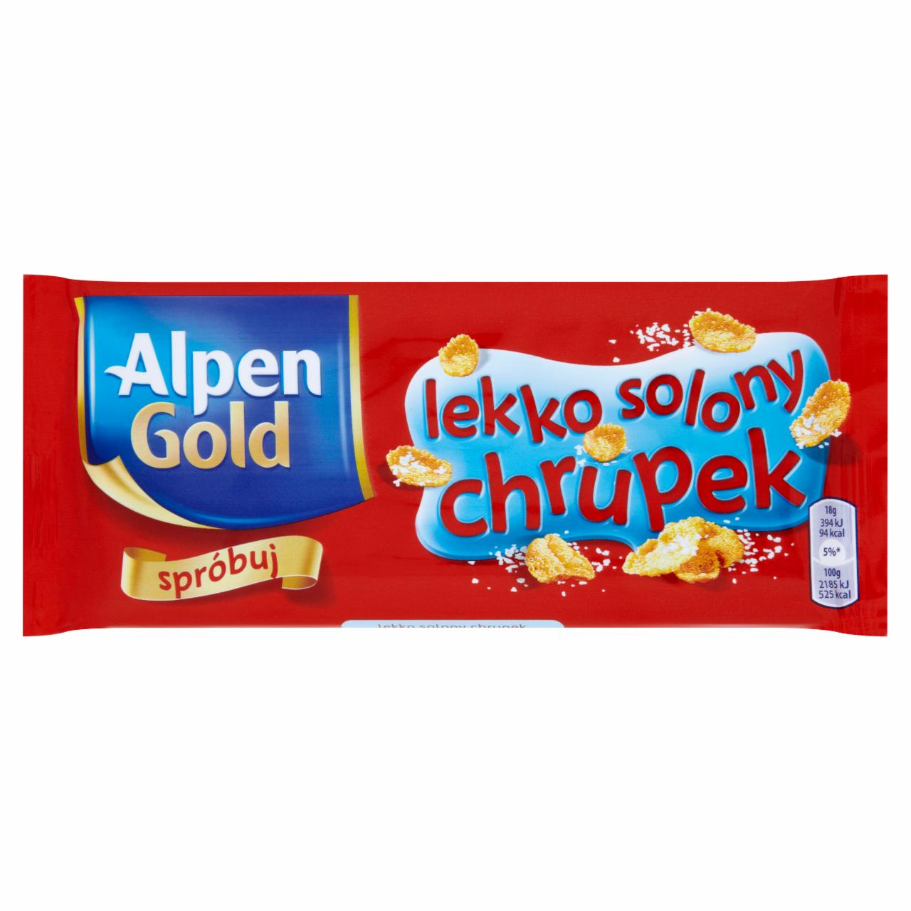 Zdjęcia - Alpen Gold Lekko solony chrupek Czekolada 90 g