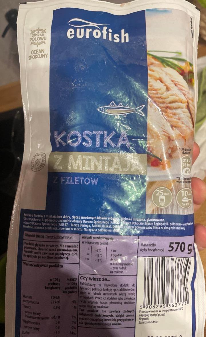 Zdjęcia - Kostka z mintaja z filetów Eurofish