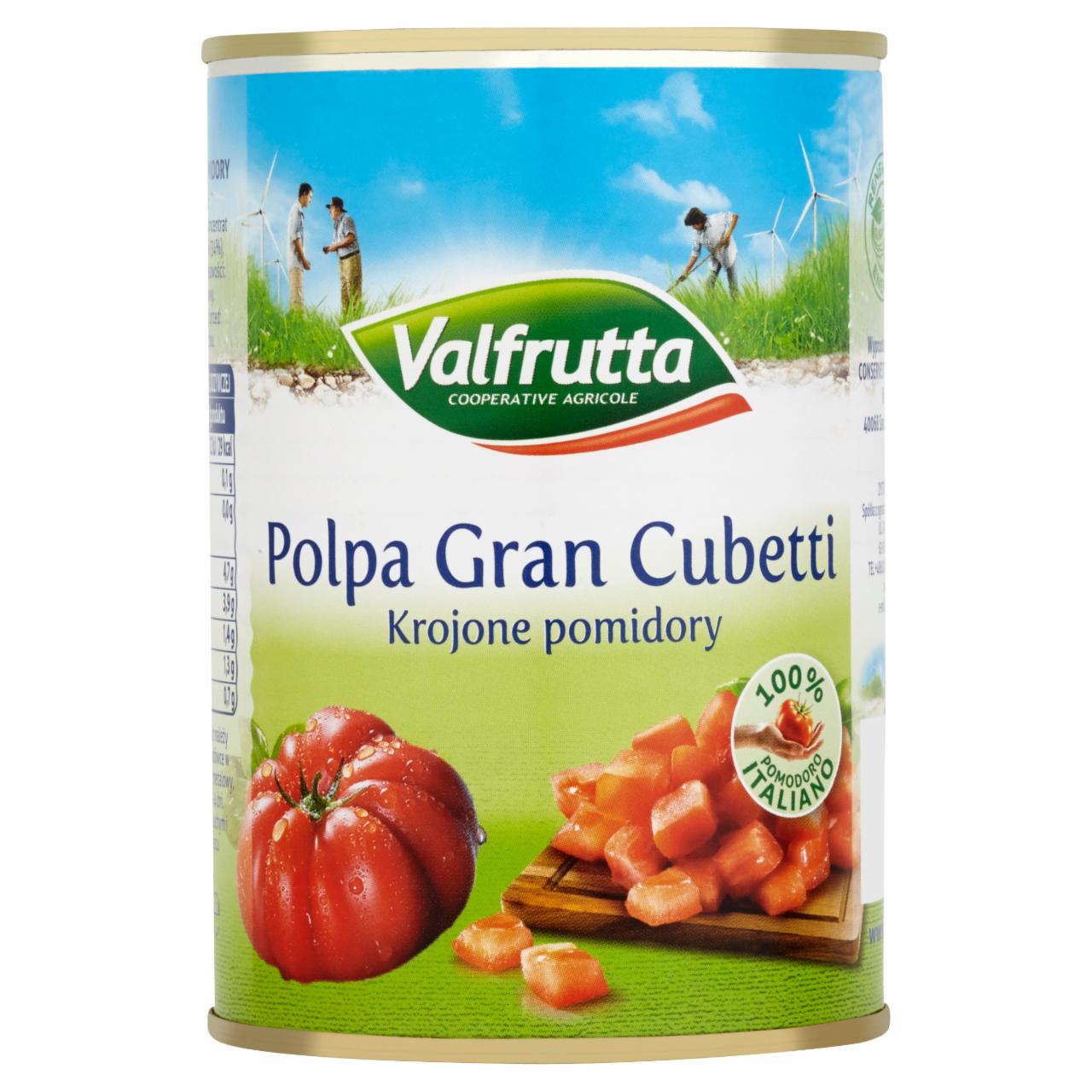 Zdjęcia - Valfrutta Krojone pomidory 400 g