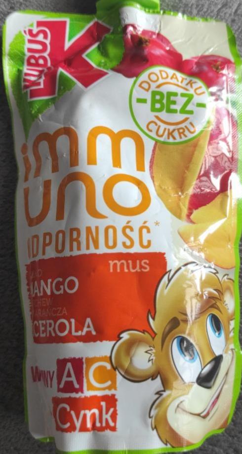 Zdjęcia - Kubuś Immuno Odporność Mus jabłko mango marchew pomarańcza acerola 100 g