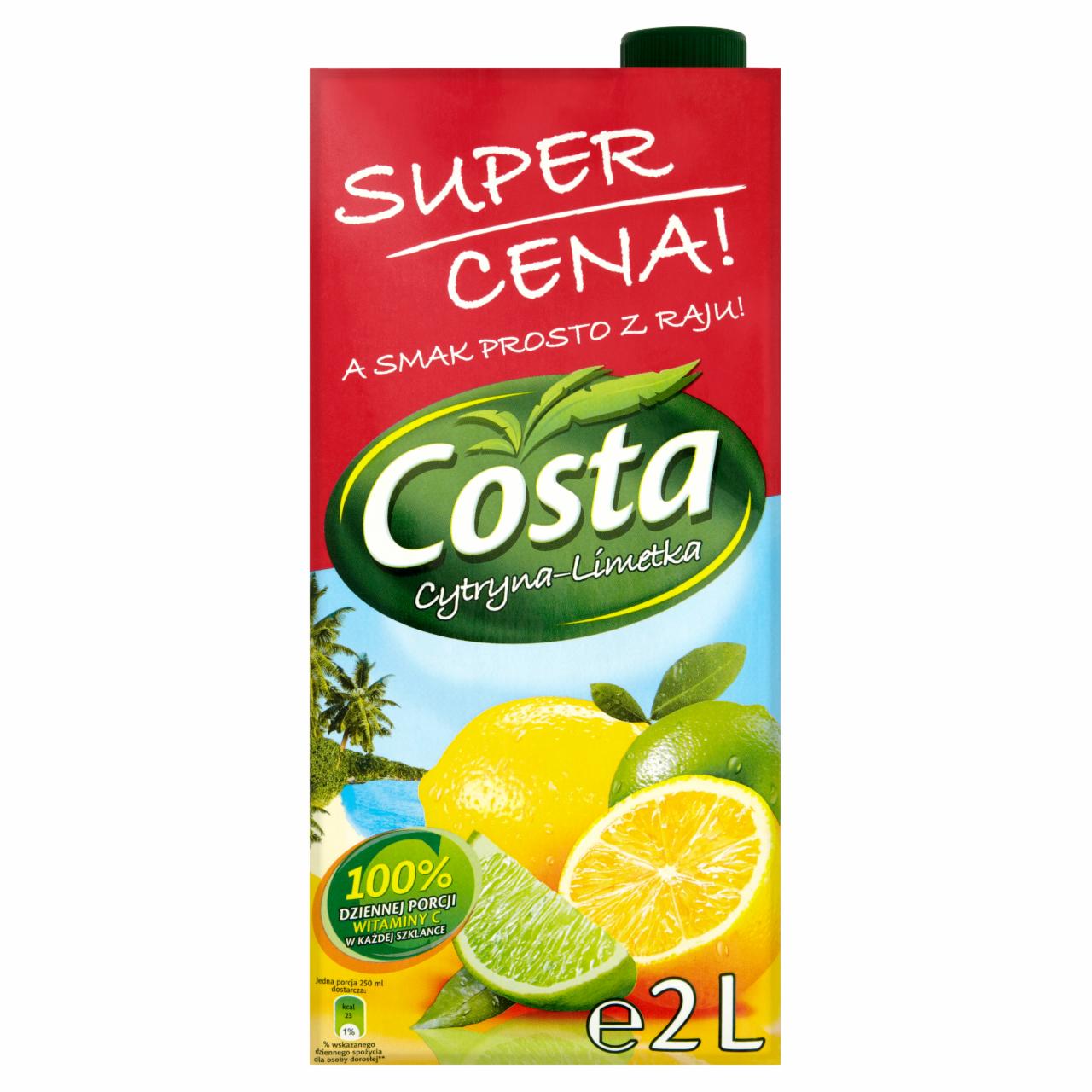 Zdjęcia - Costa Cytryna-Limetka Napój 2 l