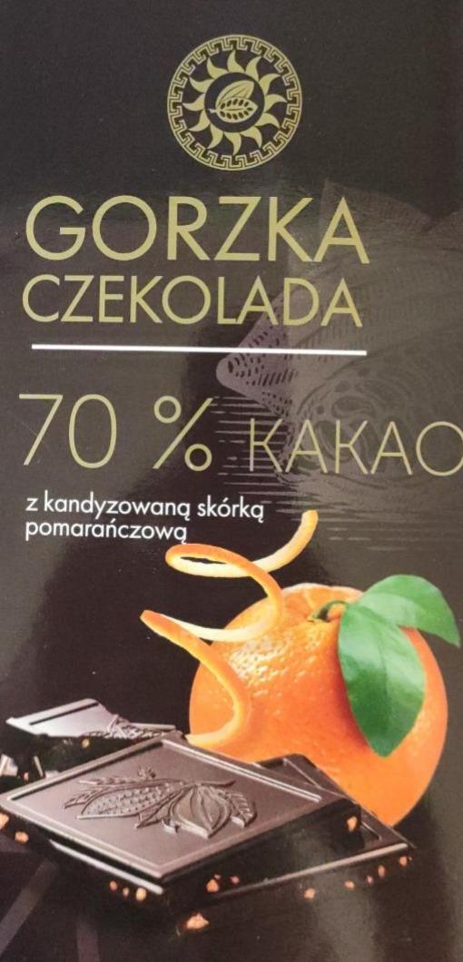 Zdjęcia - Czekolada gorzka z kandyzowaną skórką pomarańczową Lewiatan