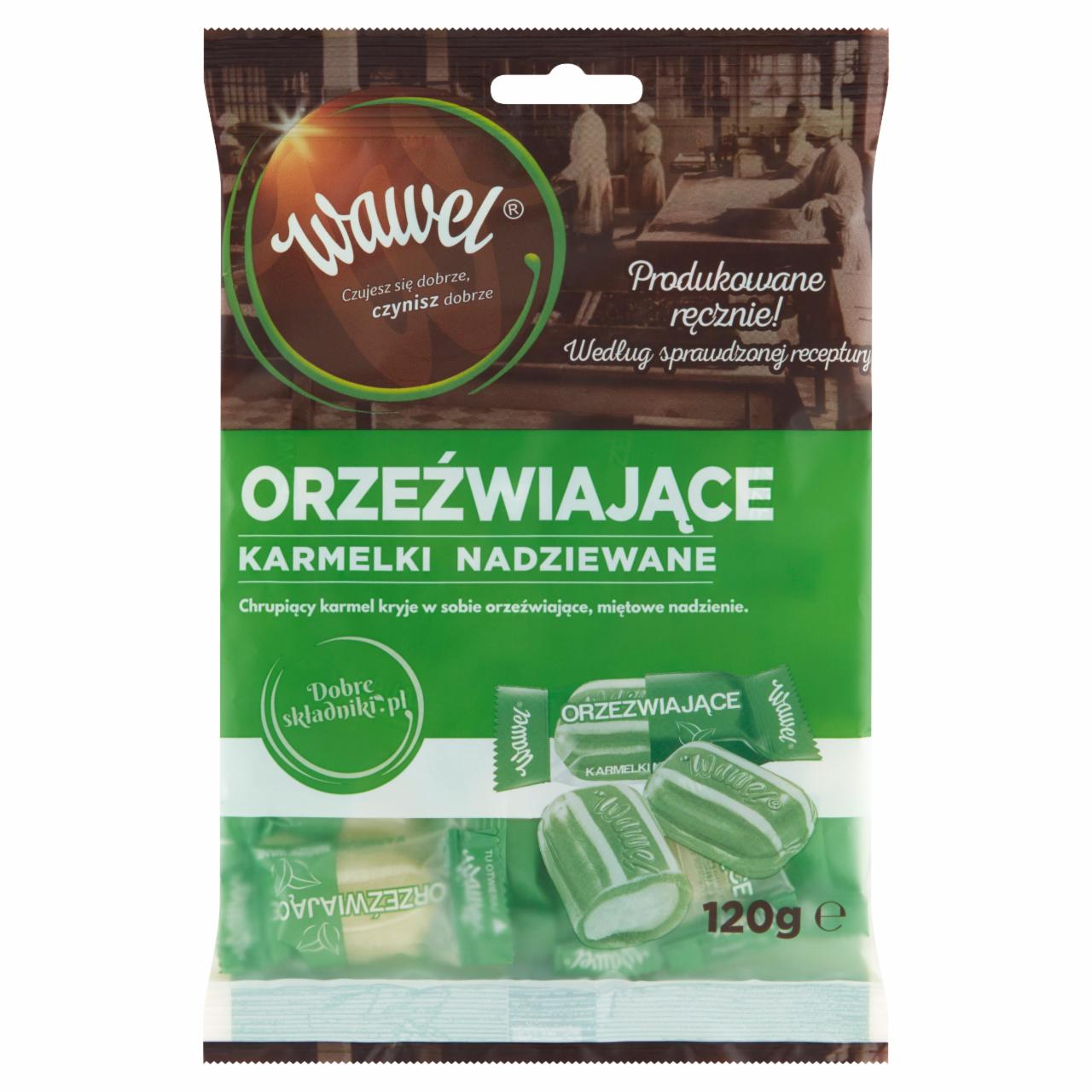 Zdjęcia - Wawel Orzeźwiające Karmelki nadziewane 120 g