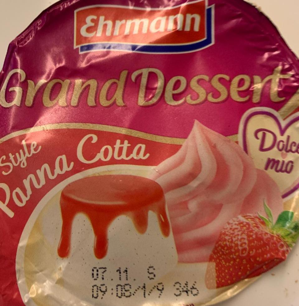 Zdjęcia - Deser Grand Dessert Style Panna Cotta Ehrmann