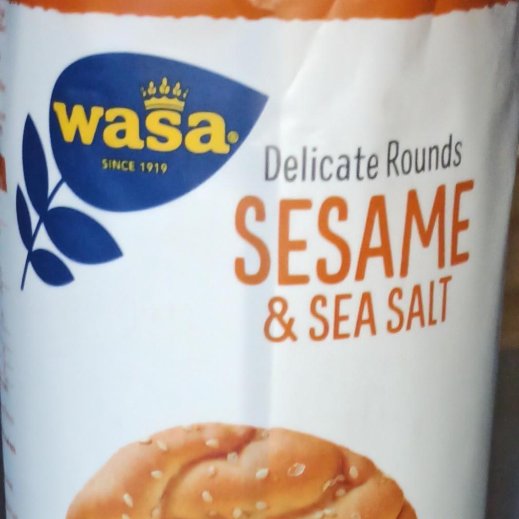 Zdjęcia - Delicate rounds sesame & sea salt Wasa