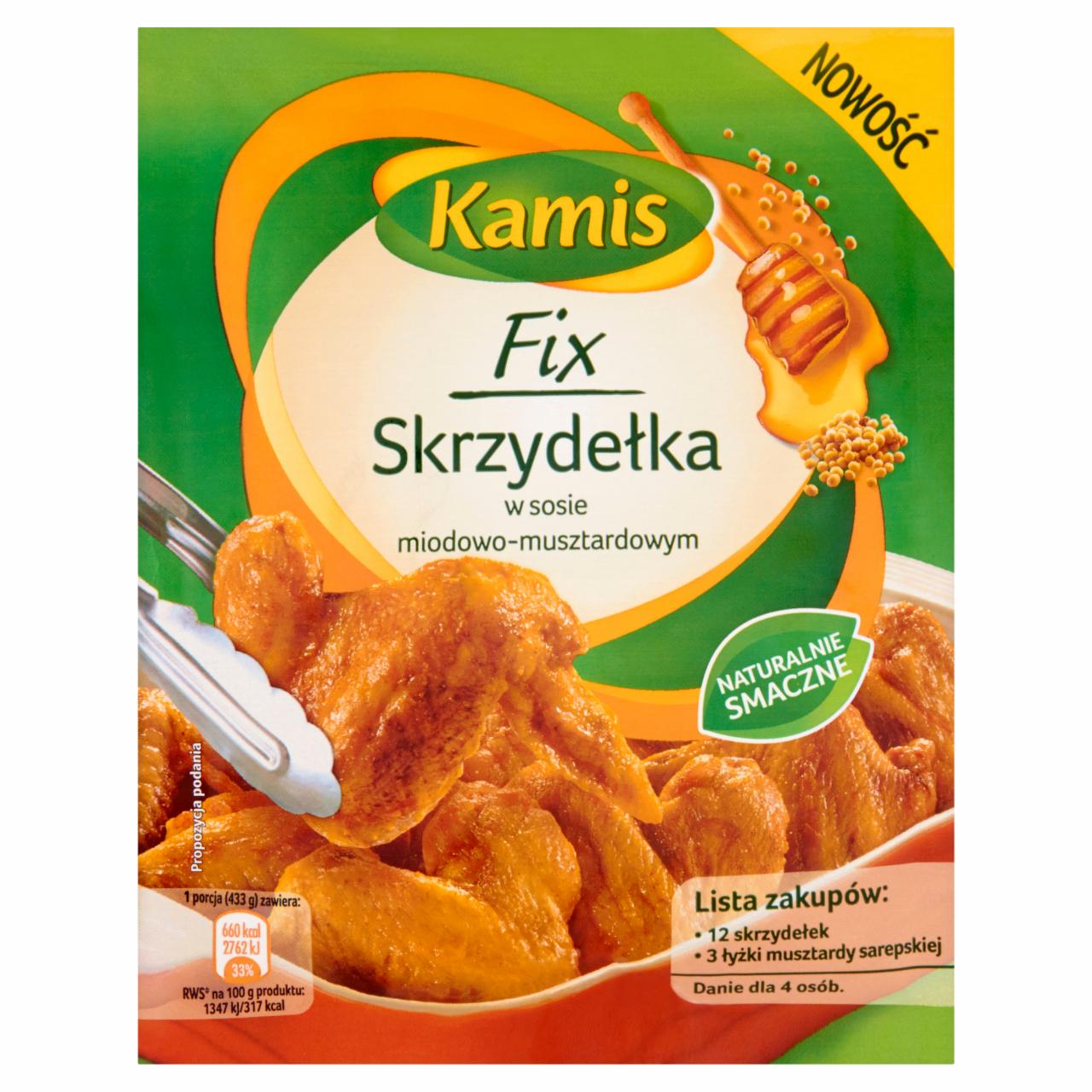 Zdjęcia - Kamis Fix Skrzydełka w sosie miodowo-musztardowym 45 g