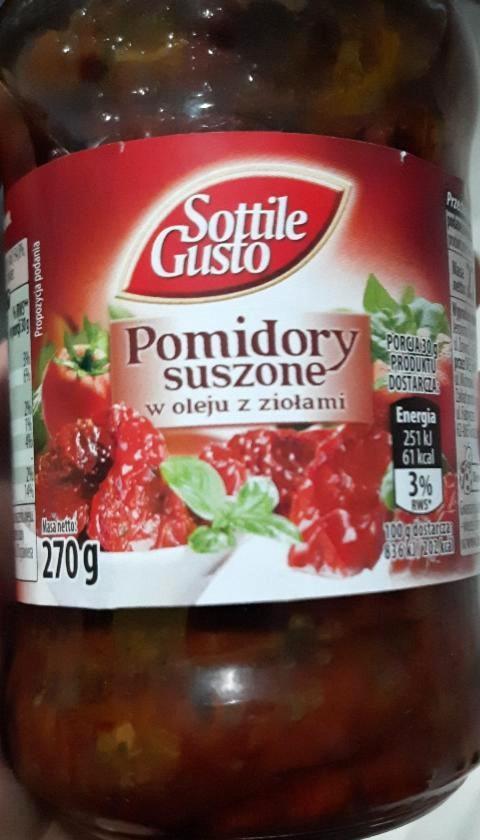 Zdjęcia - Pomidory suszone w oleju z ziołami Sottile Gusto