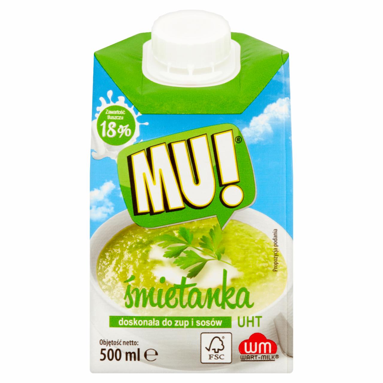 Zdjęcia - Mu! Śmietanka UHT 18% 500 ml