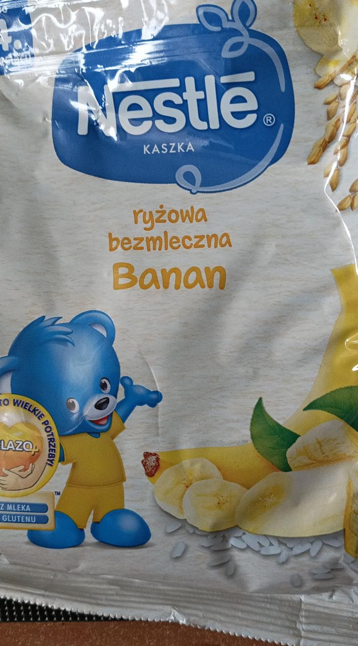 Zdjęcia - Nestlé Kaszka ryżowa bezmleczna banan dla niemowląt po 4. miesiącu 180 g