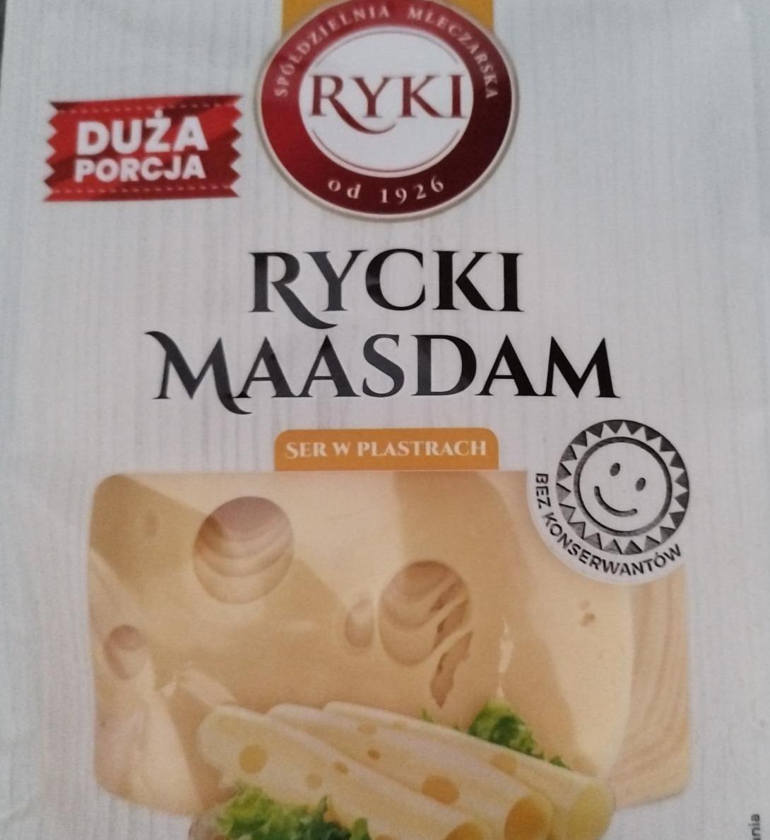 Zdjęcia - Rycki maasdam ser w plastrach Ryki