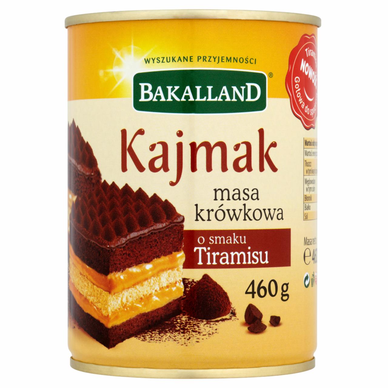 Zdjęcia - Bakalland Kajmak masa krówkowa o smaku tiramisu 460 g