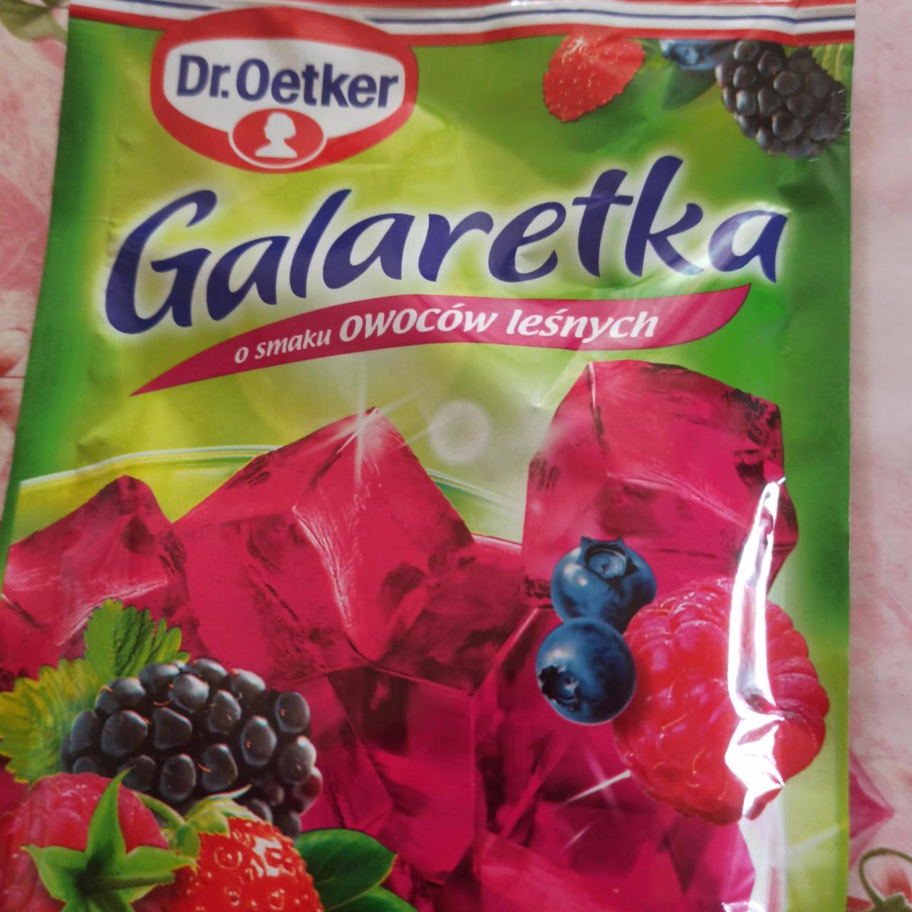 Zdjęcia - Dr. Oetker Galaretka o smaku owoców leśnych 77 g