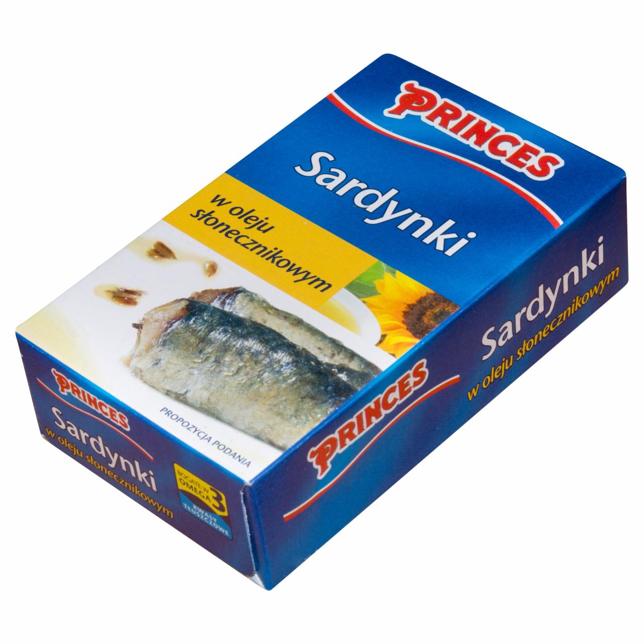 Zdjęcia - Princes Sardynki w oleju słonecznikowym 120 g