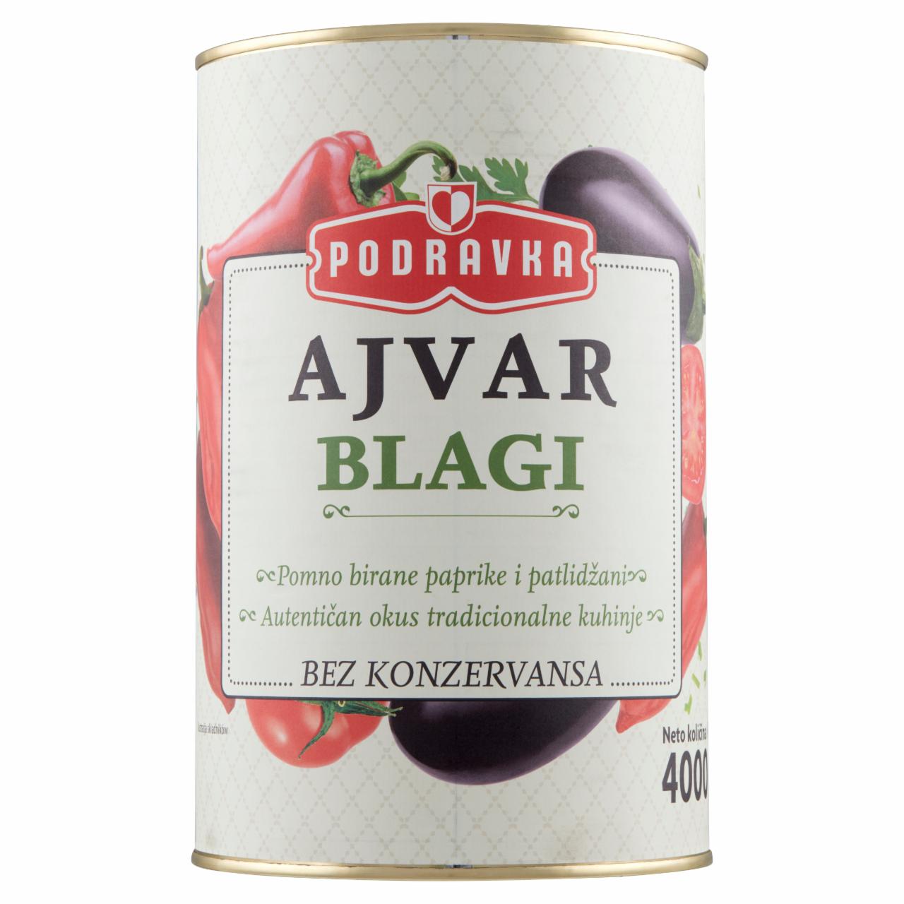 Zdjęcia - Podravka Ajvar łagodny 4000 g