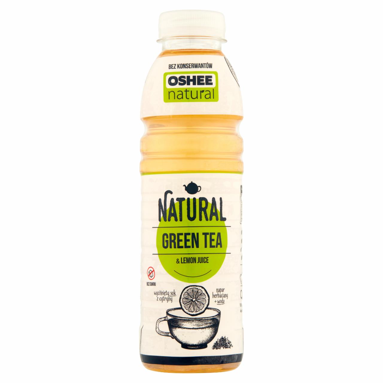 Zdjęcia - Oshee Natural Napar z zielonej herbaty z sokiem cytrynowym 500 ml