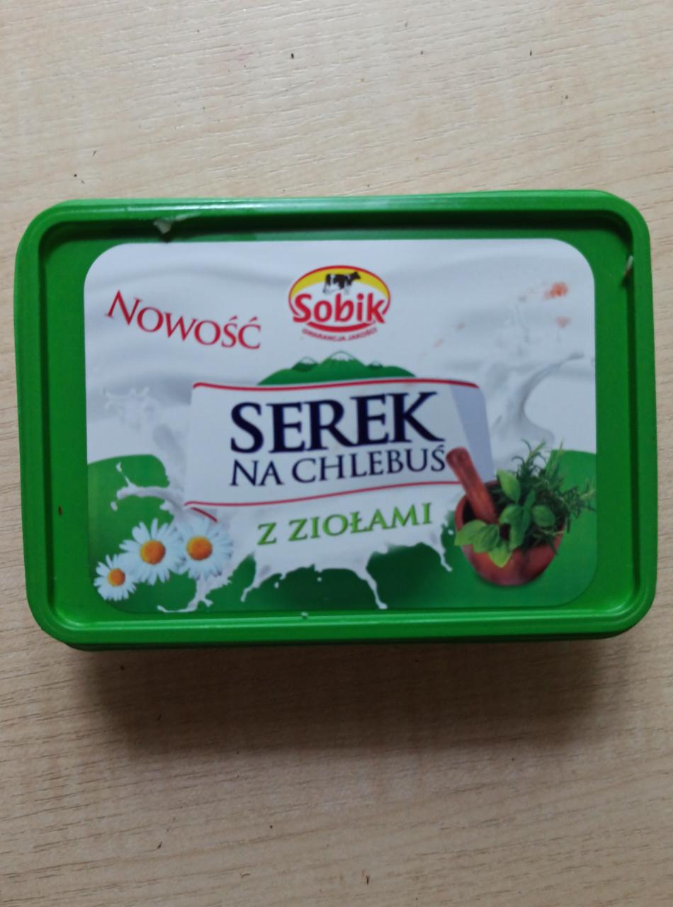 Zdjęcia - Sobik Serek na chlebuś z ziołami 125 g