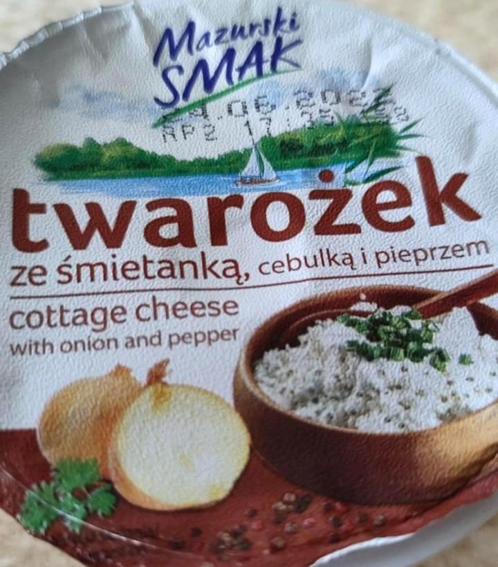 Zdjęcia - Twaroźek že śmietanka, cebulka i pieprzem Mazurski smak