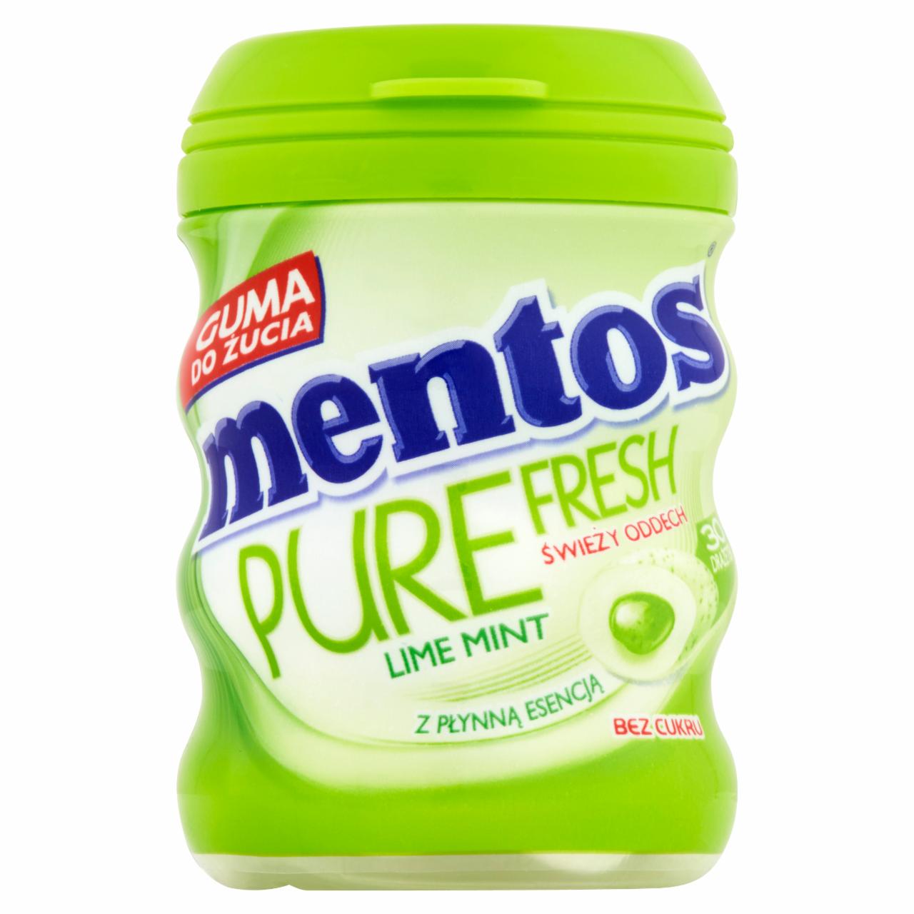 Zdjęcia - Mentos Pure Fresh Lime Mint Guma do żucia bez cukru 60 g (30 sztuk)