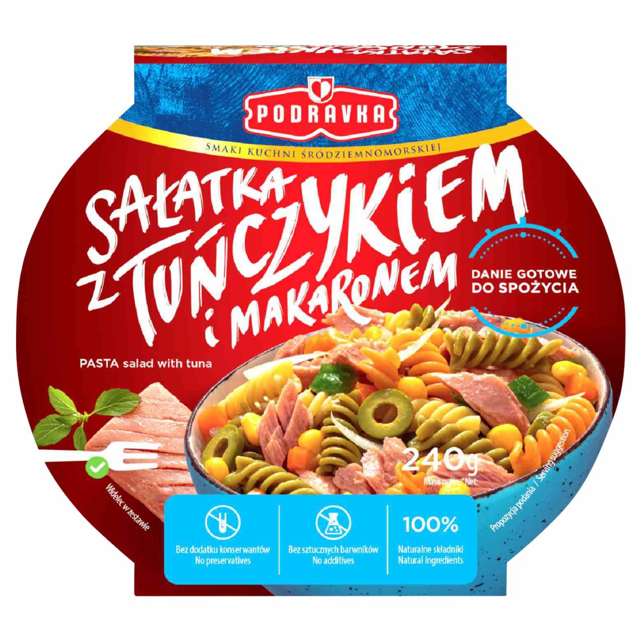 Zdjęcia - Podravka Sałatka z tuńczykiem i makaronem 240 g