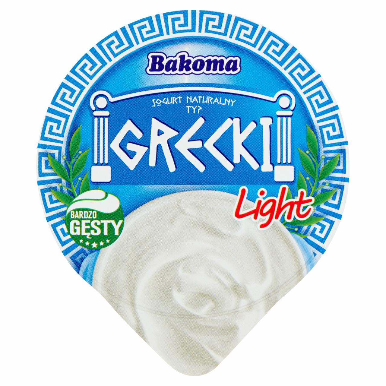 Zdjęcia - Bakoma Jogurt naturalny typ grecki light 180 g