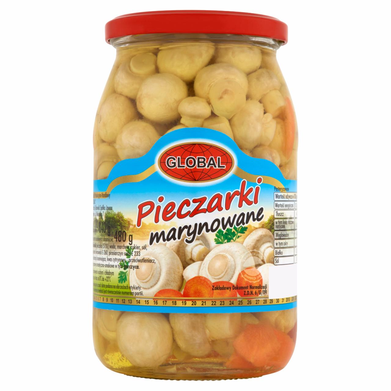 Zdjęcia - Global Pieczarki marynowane 840 g