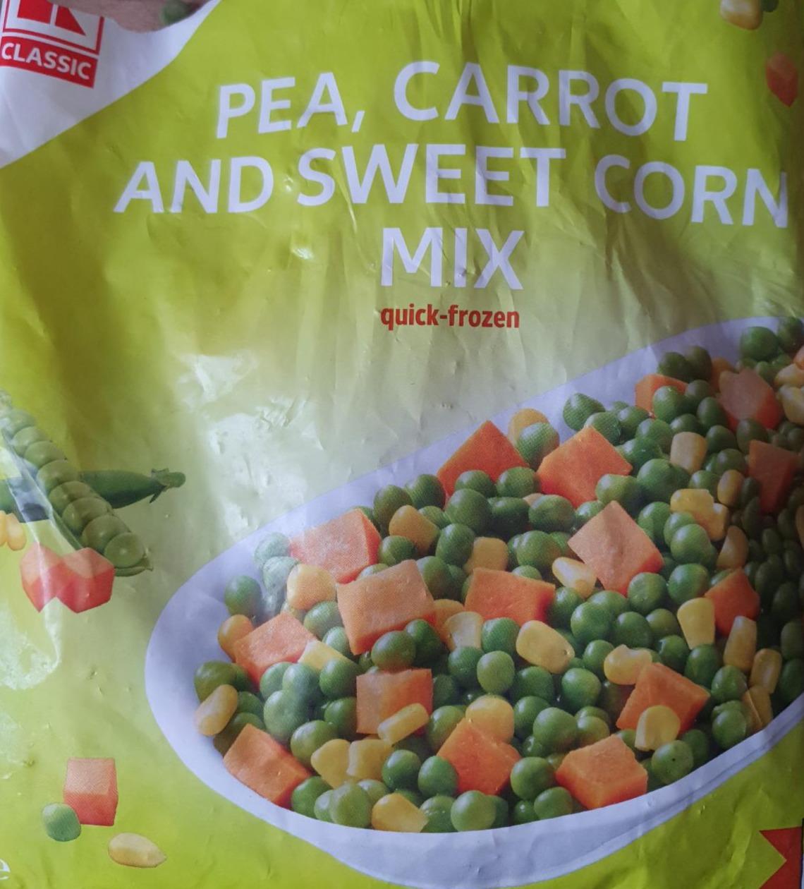 Zdjęcia - Pea, carrot and sweet corn mix Kaufland