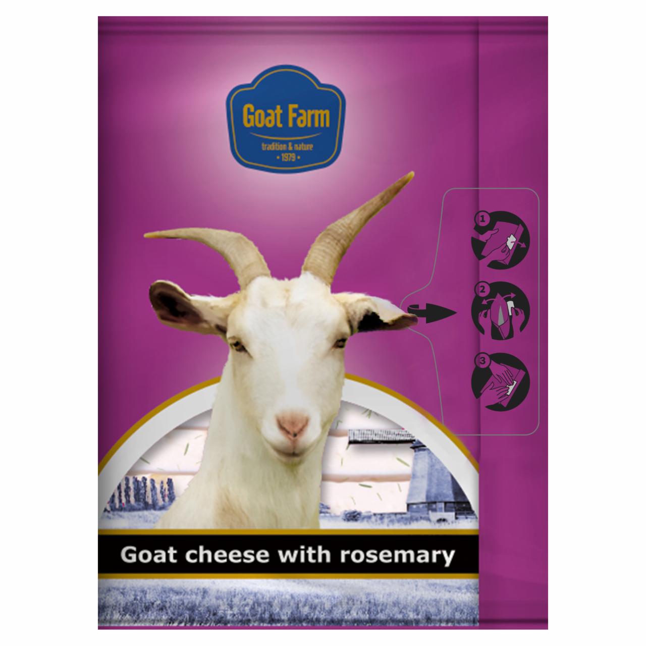 Zdjęcia - Goat Farm Ser kozi z dodatkiem rozmarynu w plastrach 100 g