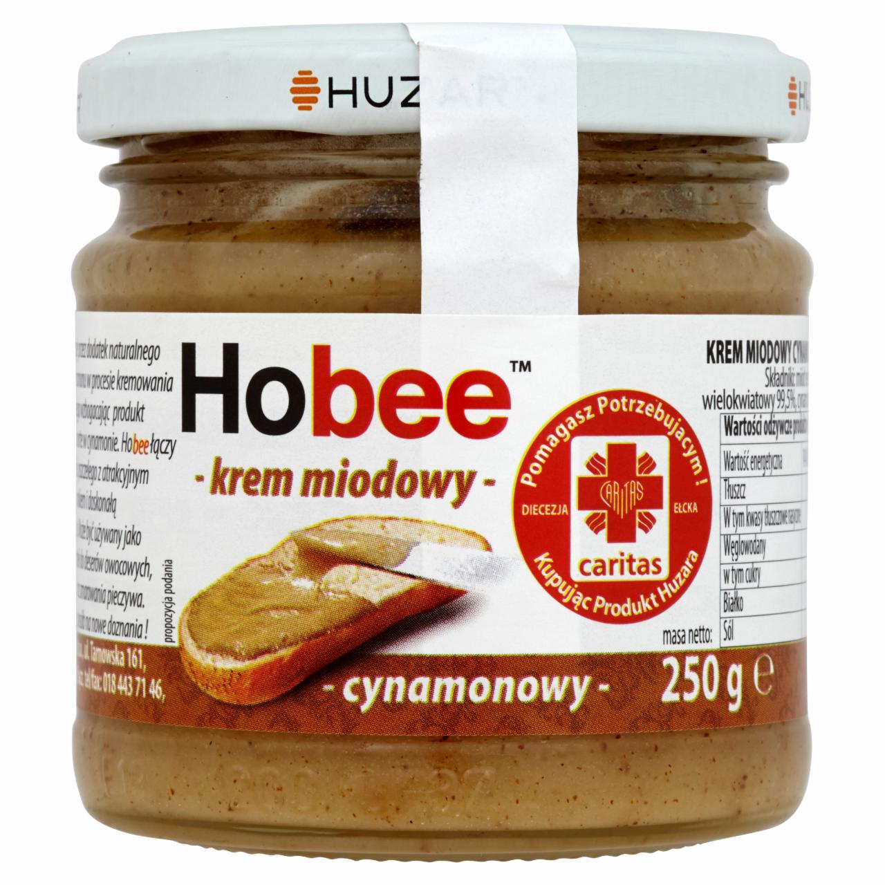 Zdjęcia - Huzar Hobee Krem miodowy cynamonowy 250 g