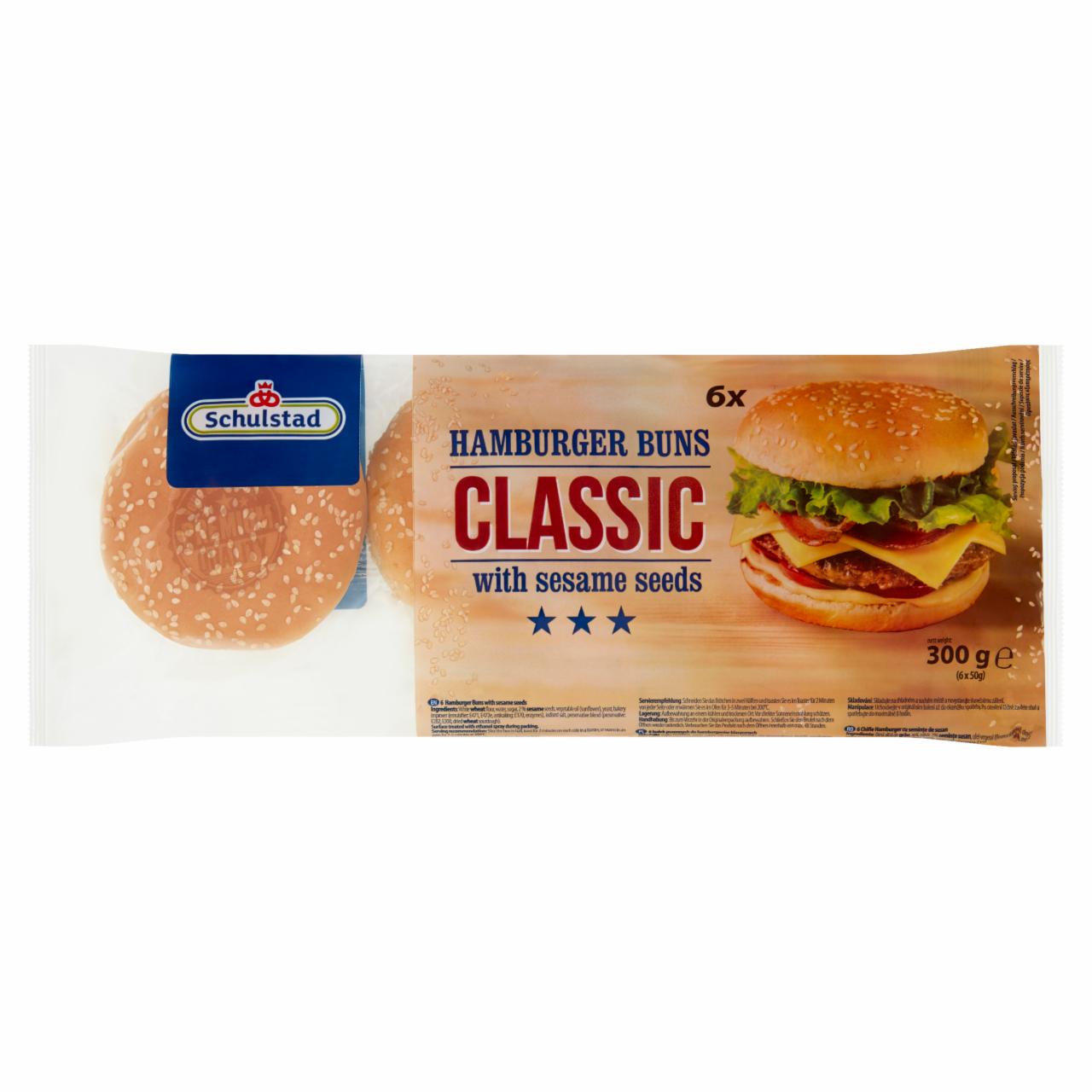 Zdjęcia - Schulstad Bułki pszenne do hamburgerów klasycznych 300 g (6 x 50 g)