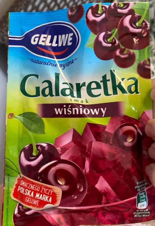Zdjęcia - Gellwe Galaretka smak wiśniowy 72 g