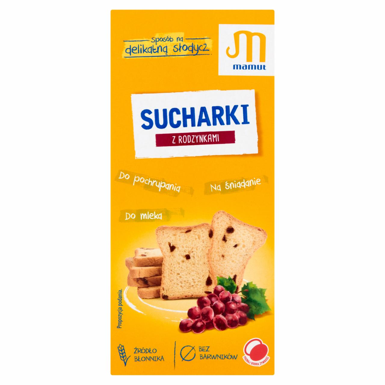 Zdjęcia - Mamut Sucharki z rodzynkami 168 g