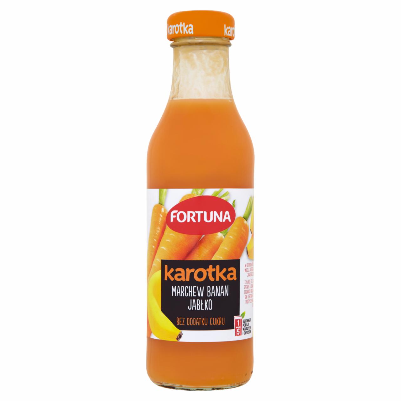 Zdjęcia - Fortuna Karotka Marchew banan jabłko Sok 250 ml