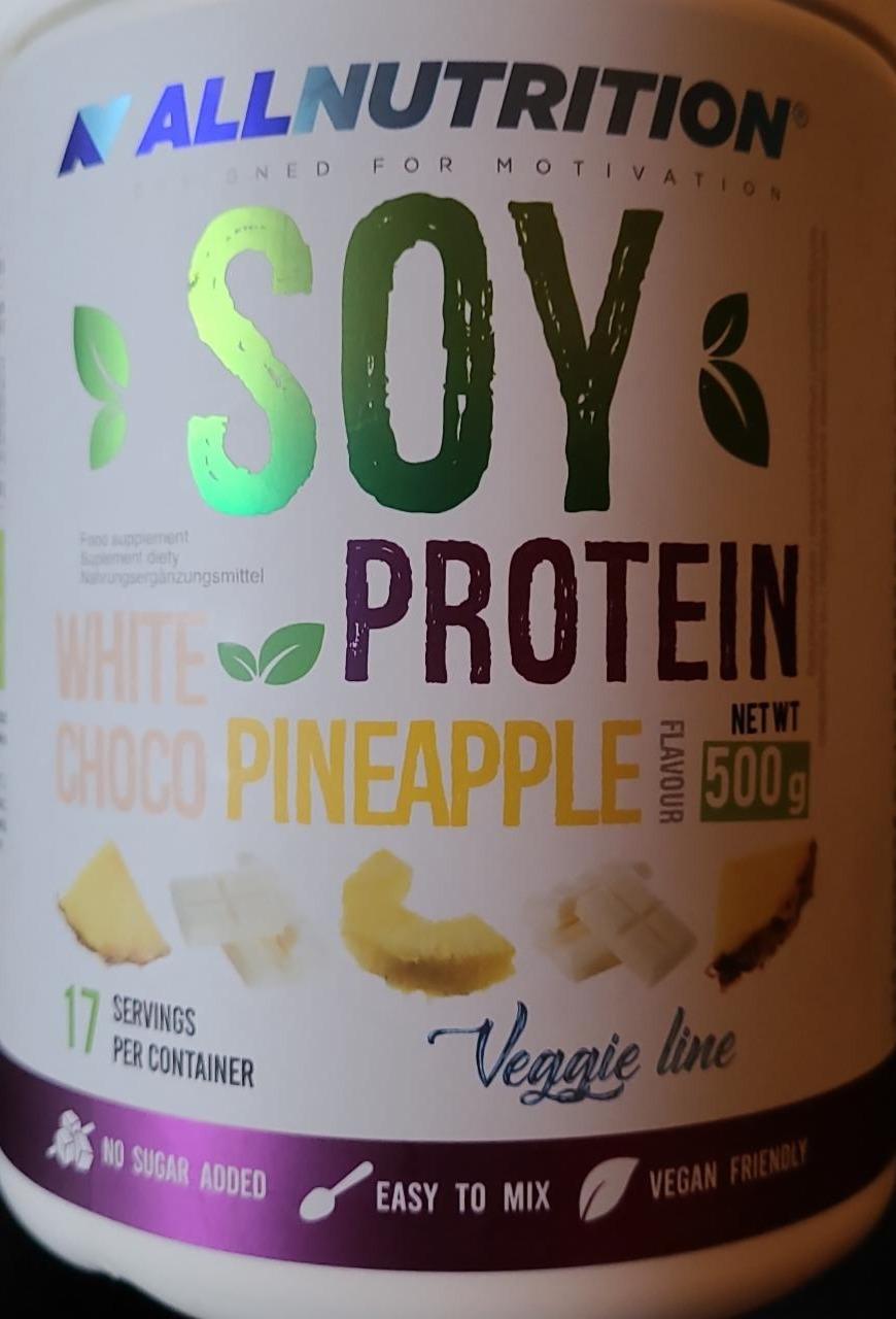Zdjęcia - Soy Protein vegan white choco pineapple Allnutrition