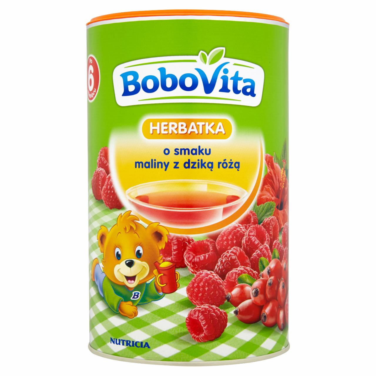 Zdjęcia - BoboVita Herbatka o smaku maliny z dziką różą po 6 miesiącu 400 g